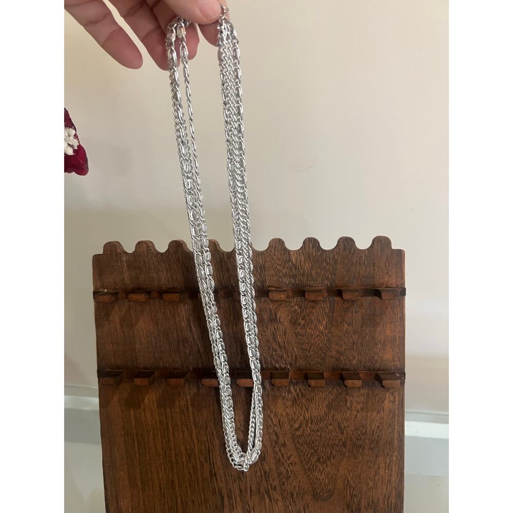 Layered Silver Chains